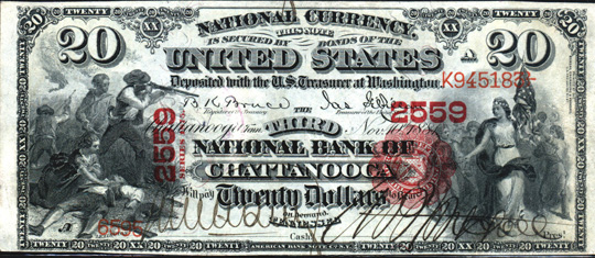 $20 3rd NB Chattanooga Ch2559 1875